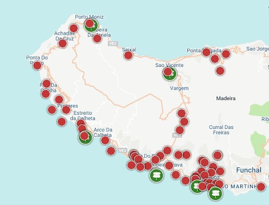 Moving around the West and North of Madeira Island by bus with Rodoeste